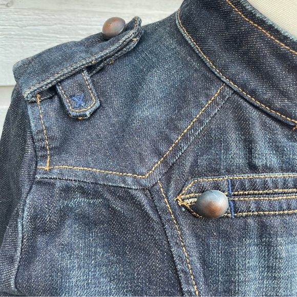 Women’s Military Denim Jacket - Picture 3 of 4